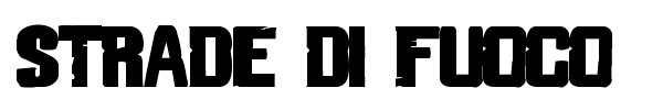 Strade di Fuoco font preview